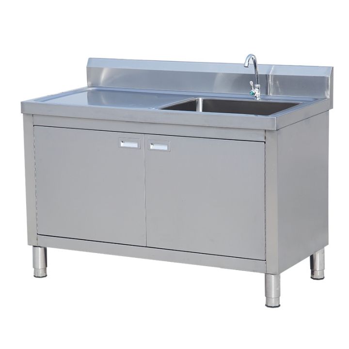 Kitchen Stainless Steel Sink Floor Integrated Washing Basin