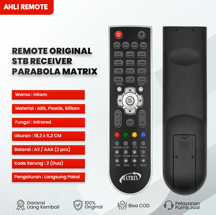 Remote Receiver Matrix Prolink HD PVR Original / Remot Parabola Matrix ...