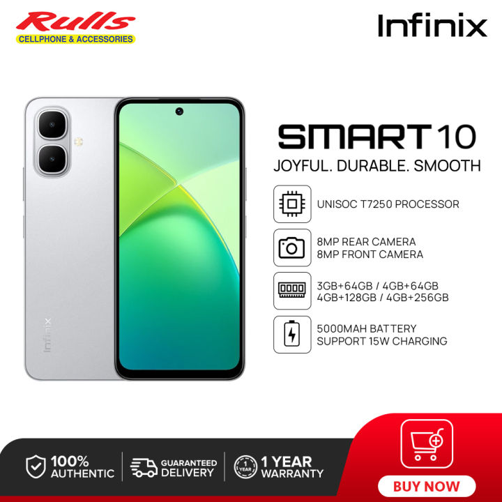 Infinix Smart 10 Smartphone | 4GB+256GB / 4GB+128GB / 4GB+64GB / 3GB ...