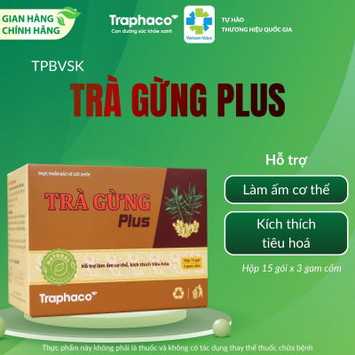 TPBVSK Trà Gừng Plus - Hỗ Trợ Làm Ấm Cơ Thể - Kích Thích Tiêu Hóa
