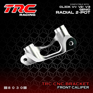 TRC Racing 2 POT Radial Brake Caliper Bracket CNC for Honda Click v1 v2 v3 125 / 150 8030