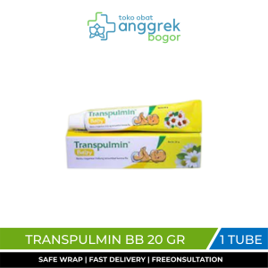 TRANSPULMIN BABY BALSAM 20 GR/BALSEM UNTUK BAYI/BALSEM PILEK DAN BATUK/BERSIN BERSIN