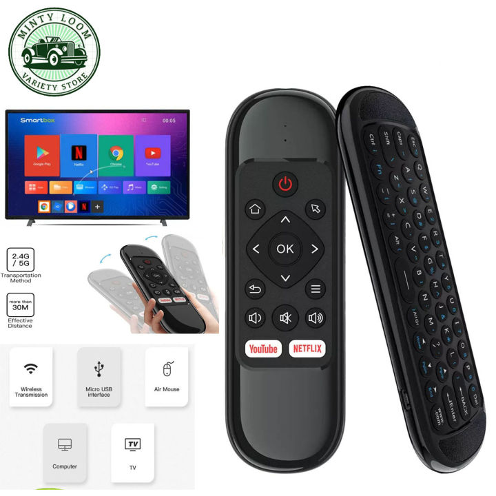 Universal Remote Control Air Mouse Para Smart Tv Box Teclado Usb