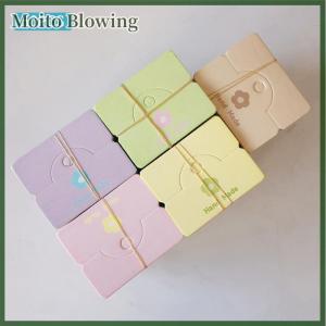 Moito 50pcs Màu hoa kẹp tóc tông đồ trang sức bao bì túi thẻ giấy hiển thị thẻ Dây chuyền vòng đeo tay Bông tai các tông