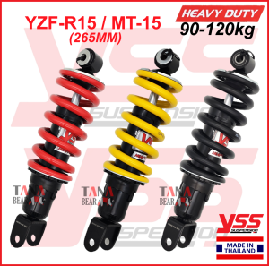 YSS YZF-R15 / MT-15 / FZ150i (265MM) HEAVY DUTY / BIG SPRING adjustable absorber monoshock YAMAHA Original. FZ150 FZ 150 i R 15 MT 15 MT15