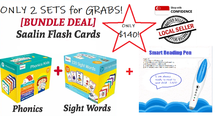 LAST SET! [E2 + E8 + Reading Pen] Saalin Phonics Kids + Saalin 220 Sight  Words + READING PEN ***BUNDLE SALES*** | Lazada Singapore