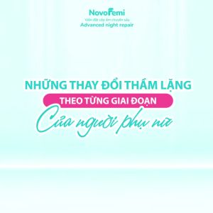Viên đặt âm đạo Novofemi advanced night repair NGĂN NGỪA KHÔ TEO LÃO HOÁ VÙNG KÍN