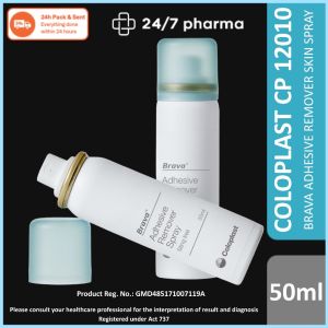 Coloplast CP 12010 BRAVA ADHESIVE REMOVER SKIN SPRAY STING FREE 50ML  Ostomy