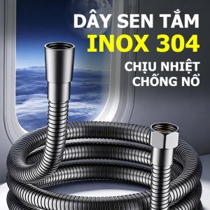 Ống Dây Vòi Sen Inox 304 Bền Bỉ Khớp Nối Bằng Đồng Chịu Nhiệt Độ Cao Áp Suất Lớn Chống Uốn Gập Dây Nối Cầm Tay Vòi Tắm Hoa Sen Chuẩn G1/2 Phụ Kiện Phòng Tắm Sang Trọng Chống Rỉ Sét