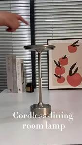 Đèn bàn công nghiệp bằng kim loại nhôm phong cách Bắc Âu led Có Thể Điều Chỉnh Độ Sáng usb Đèn trang trí sạc lại