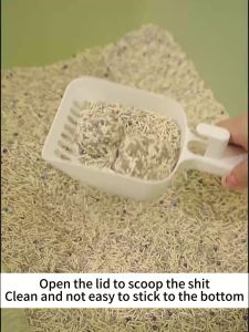 Big Cat Litter Box With Scoop Deodorization Splash Proof Pet litter box Cats Toilet Cat Poop Tray