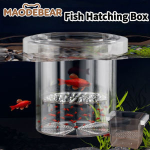 Meilovmao Floating Fish Hatching Box Clear Acrylic Breeding Isolation Box for Guppies Bettas Tropical Fish
