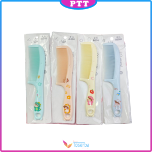 Sisir Anak Set Isi 2pcs Karakter Kartun Runcing 2 Pcs Sisir Gagang Plastik Rambut Wanita Murah PTT