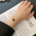 OYJR สร้อยข้อมือสแตนเลสผู้หญิง ใบโคลเวอร์ กำไลข้อมือโซ่ Clover จี้เครื่องประดับหรูหรา 2022. 