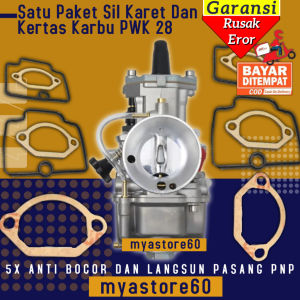 Paket Seal Sil Karet Kertas Tutup Karburator Karbu Carburator Carbu PWK 28 PWK28 Satu Paket Kertas dan Sil Anti Rembes Dan Bocor