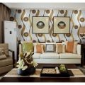 MOTIF BARU Wallpaper Sticker Dinding  Motif CAKRA GOLD - Wallstiker Dinding Kamar Tidur Ruang Tamu. 