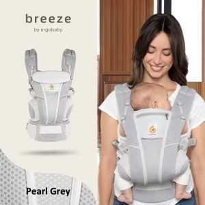 Ergo baby Omni Breeze All Carry Positions Breathable Mesh Baby Carrier Newborn to Toddler with Enhanced Lumbar Support & Airflow (0-48 Months 3-20kg)