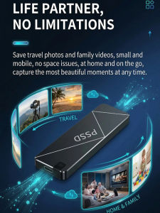 Portable Mini Hard Disk Large Capacity High Speed Stable Transmission Performance Desktop Travel Data Storage Backup Personal Use All Age Groups