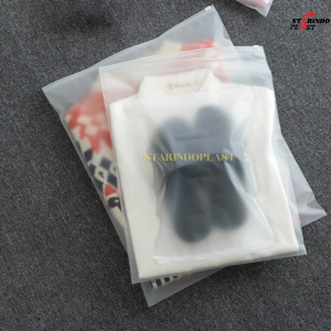Ziplock Pouch Travel Polos Zipper Storage Bag Tas Pemisah Barang Tebal (6pcs)