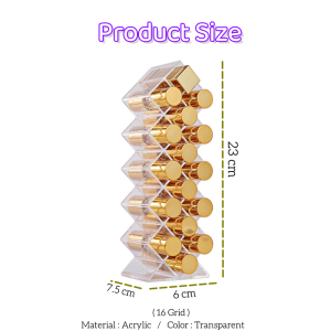 Johor Seller | Lipstick Box Storage Organizer Makeup Acrylic Transparent Large Kotak Simpan Gincu ready stock Organiser