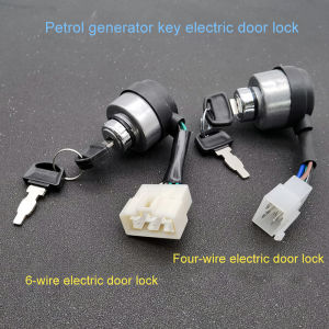KingBe 4/6 Wire WAY gasoline Generator IGNITION Start Key LOCK COMBINATION SWITCH สำหรับ2-3KW 168F และ5-8kw 188F อุปกรณ์เสริมเครื่องกำเนิดไฟฟ้า