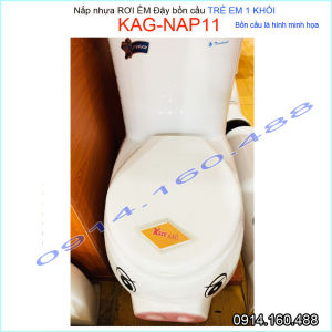Nắp bồn cầu trẻ em rơi êm nắp đậy bồn cầu  Viglacera cho trường mẫu giáo KAG-NAP11