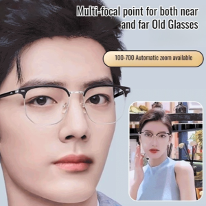 Automatic Zoom Blue Light Blocking Reading Glasses High-End Automatic Zoom Prescription Glasses For Men And Women Middle-Aged And Elderly Glasses