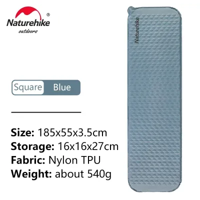 Naturehike ที่นอนอากาศอัตโนมัติระบายอากาศเอง น้ำหนักเบา สำหรับแคมป์ปิ้ง ปีนเขา ที่นอนพับได้ วัสดุTPU ไนลอน ที่นอนกลางแจ้ง