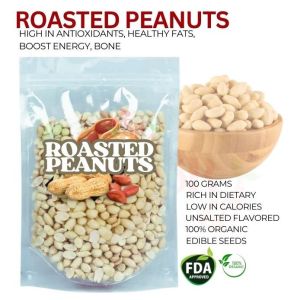 Roasted Peanuts Snacks 100g - Perfect for a Healthy Snacking Protein-rich Unsalted Weight Loss Crunchy