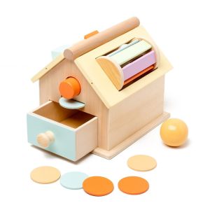Montessori Wooden Toys Early Education Toys for Baby Toddlers 18 Month Baby Learning - Multifunctional House