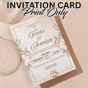 5R (5"x7") Wedding Invitation (Printing Only)