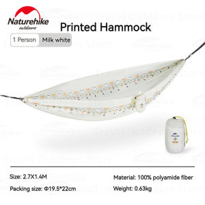 Hamok Ayunan Camping Naturehike CNH22HJ004 Printing Hammock Outdoor Hammok Kemping Hamock Tempat Tidur Gantung Hiking Gunung