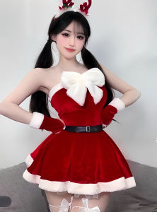 U Gonna S Christmas Sleepwear for Women Dress Red Sleeveless Push Up Lingerie Nightwear Fashion 2025 New Design Elastic Party Christmas Gift
