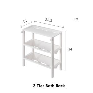Multi-purpose Storage Rack  Bathroom shelf with Slanting Design Kitchen 3 Tier 4 Tier Organisation Rack Sink Shelf