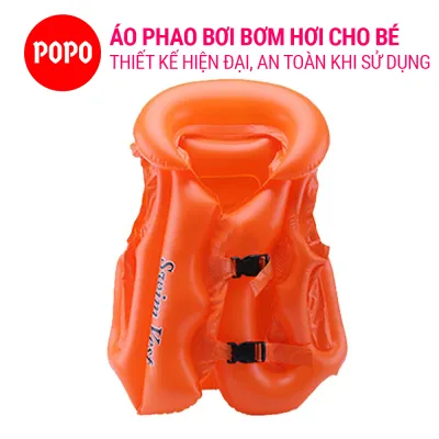 Áo phao bơi trẻ em có khóa bấm điều chỉnh cao cấp chất liệu an toàn dày dặn cao cấp cho bé SPORTY