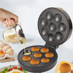 Jualan hebat [ Penghantaran dari China ]2025 Pembuat Donat Standard Amerika Baharu  110v Mesin Sarapan Kek   Mesin Roti Lapan Lubang Pembuat Sandwic Besar Taiwan dan Amerika Syarikat JK