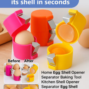 Cutter Manual Egg Skin Tool Removal Kitchen Cooking Baking Tool Lazy Stainless Steel Egg Shell Opener Quick Egg Shell Peeler Egg Punching Knock Egg 开蛋器
