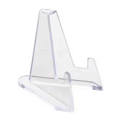 10/20/30pcs Transparent Acrylic Display Holder / Mini Triangular Card Display Stand / Idol Photo Coin Sports Trading Cards Organizer Rack