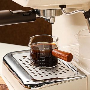 Coffee Measuring Cup Mini Jigger Espresso Cup Glass with Handle