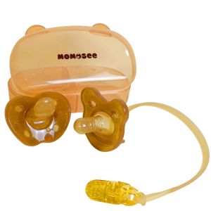 Momosee Empeng Bayi 2in1 BPA Free Dot Bayi Newborn Empeng Bayi Bulat Gepeng Dot Bayi Silikon BB14