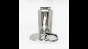 btnx 304 Stainless Steel Airtight Sealed Container - 2L Clamp Type Sanitary Storage Tank 5Y6Z3