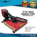 CUYI Heat Press Machine A4 15x15 Inches Heavy Duty Red Heatpress machine. 