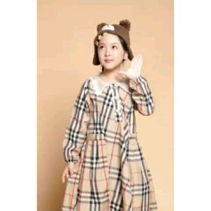 Little pineapple gamis dress Alicia katun anak 4-9Y