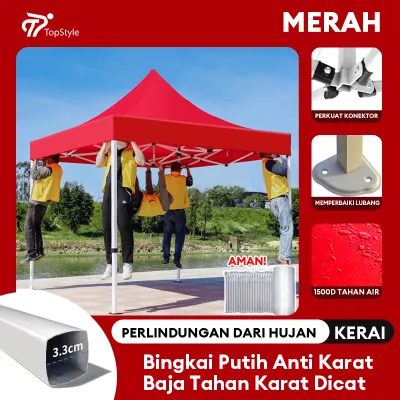 Tenda Lipat 3x3 Tenda Bazar 1300D Outdoor Tenda Gazebo Tenda Jualan