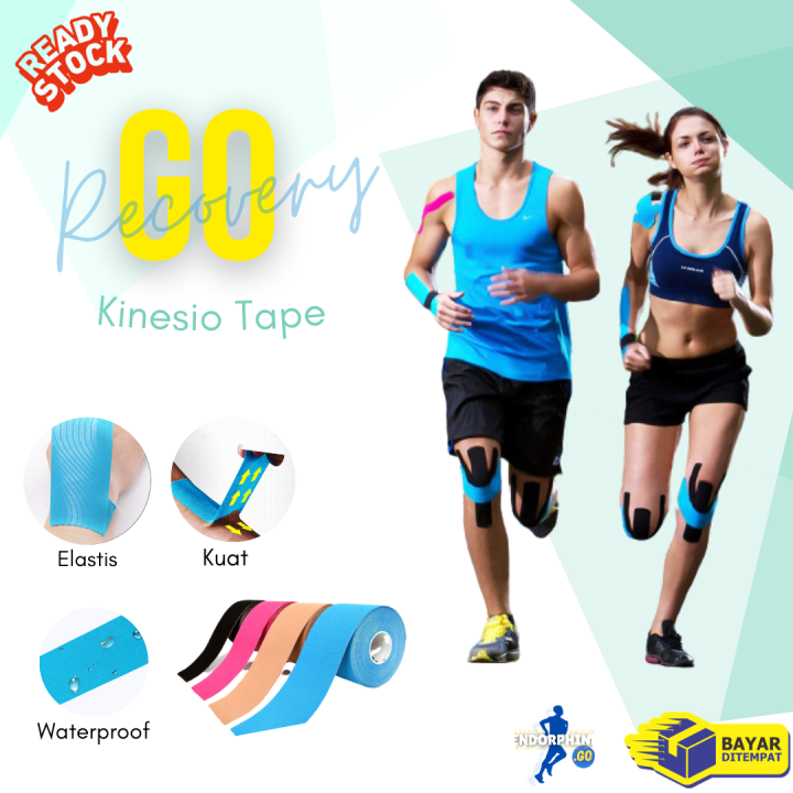 GO-RECOVERY Kinesio Tape 5cm x 5m | Kinesiology  Sport Taping Olahraga