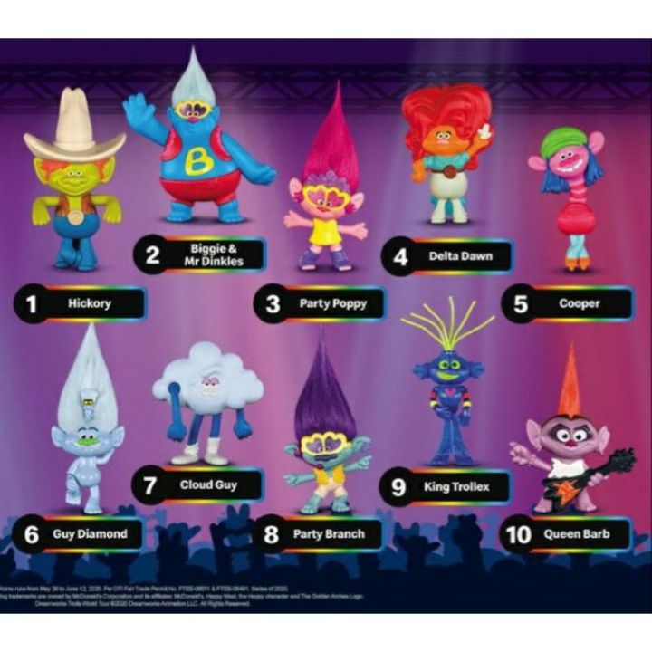 Mcdo Mc Donald's Troll Happy Meal Toy Trolls World Tour | Lazada PH