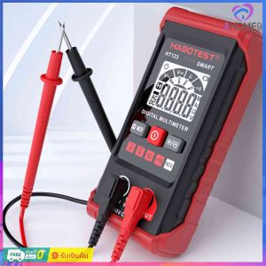 HT123 มัลติมิเตอร์ดิจิทัล 600V AC/DC 2000 ครั้ง ความแม่นยําสูง ป้องกันการเผาไหม้ มัลติมิเตอร์ ไม่ต้องเปลี่ยน /NCV ไม่สัมผัส / ระบุอัตโนมัติ มัลติมิเตอร์ดิจิตอล