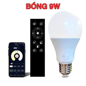 Bóng Đèn E27 Điều Khiển Từ Xa Qua Remote & Điện thoại Hẹn Giờ Linh Hoạt Dễ Lắp Đặt An Toàn Tiện Lợi