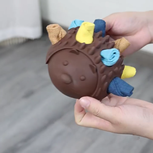 Treat Dispensing Dog Toy Environmental Friendly Pet Toy Pet Teeth Cleaning Toy for Cognitive Development