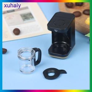 xuhaiy 1:12 Dollhouse Miniature Coffeemaker Kitchen Coffee Machine Coffee Pot Doll Toy